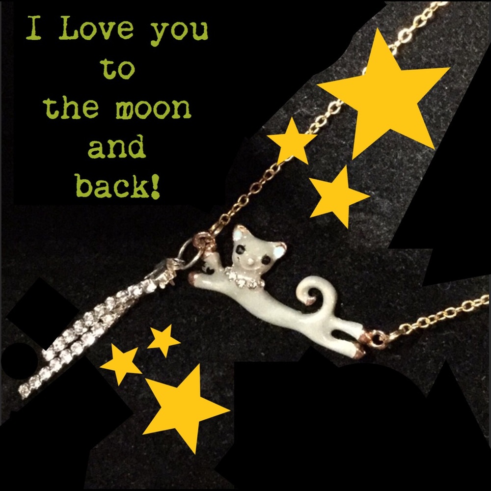 HAND MADE Trapeze Kitty with a touch of sparkles!